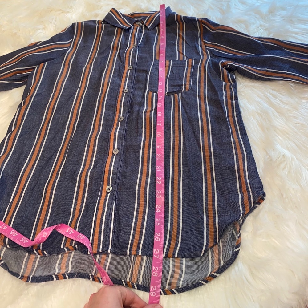 Universal Thread stripped flowy button down size … - image 7